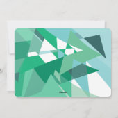 緑と青のモダンなホリデー写真カード シーズンカード (裏面)