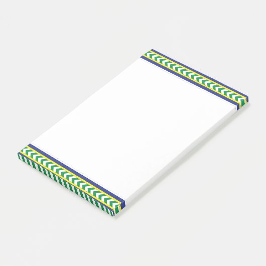 緑と青のラトビアラトガール民族フォーク芸術 ポストイット (アングル)