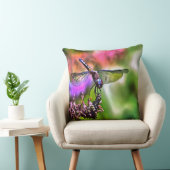 緑と青のリアリスティックのトンボ絵画イ クッション (椅子)