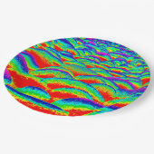 緑と青のロックスケープ ペーパープレート (アングル)