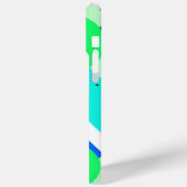 緑と青の図形と円 Case-Mate iPhoneケース (裏面 / 左)