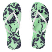 緑と青の大理石 ビーチサンダル (ソール)