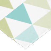 緑と青の幾何三角形パターン テーブルクロス (アングル)