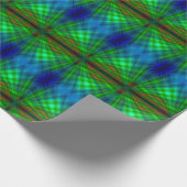 緑と青の折り返し紙 ラッピングペーパー (角)