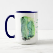 緑と青の森のシーン マグカップ (左)