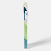 緑と青の波状型枠 Case-Mate iPhoneケース (裏面 / 左)