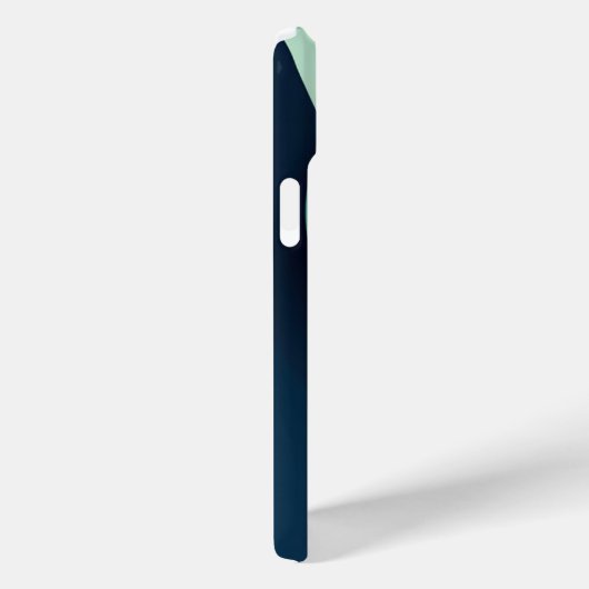 緑と青の波状型枠 Case-Mate iPhoneケース (裏面 / 右)