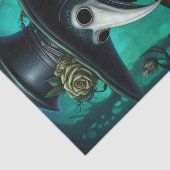 緑と青の漫画のペスト医師のデコページ 薄葉紙 (詳細)