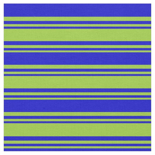 緑と青の線 ファブリック (クローズアップ)