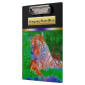 緑と青の草の上の虎 クリップボード (左)