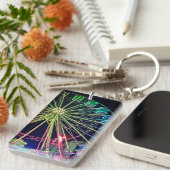 緑と青の観覧車 キーホルダー (正面右)