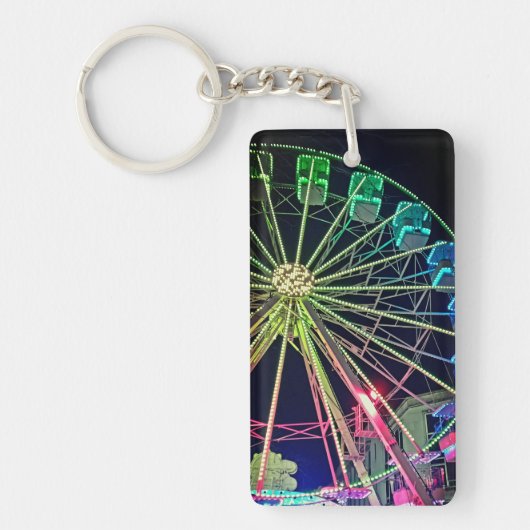 緑と青の観覧車 キーホルダー (正面)