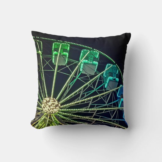 緑と青の観覧車 クッション (正面)
