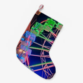 緑と青の観覧車 スモールクリスマスストッキング (正面 (吊り時))