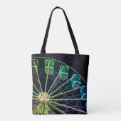 緑と青の観覧車 トートバッグ (裏面)