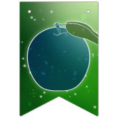 緑と青の誕生日パーティー バンティングフラッグ (第1の旗)