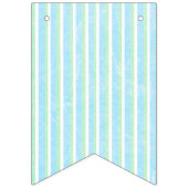 緑と青の赤ちゃんシャワーガーランドバナー バンティングフラッグ (第3の旗)