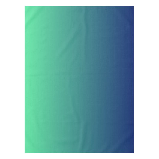 緑と青グラデーション テーブルクロス (正面)