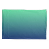 緑と青グラデーション 枕カバー (裏面)