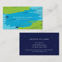 緑と青鮮やかのモダンはっきりした線