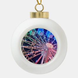 緑と青 セラミックボールオーナメント