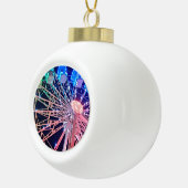 緑と青 セラミックボールオーナメント (右)