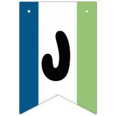 緑と青 バンティングフラッグ (第2の旗)