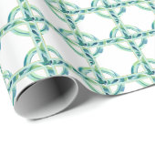 緑と青 ラッピングペーパー (ロールコーナー)