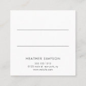 緑と青 予約カード (裏面)