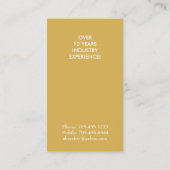 緑と黄のインテリアの絵描き名刺 名刺 (裏面)