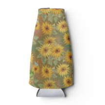 緑と黄色と金ゴールド秋ひまわり