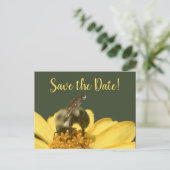 緑と黄色に縁取り日付を保存 シーズンポストカード (スタンド正面)