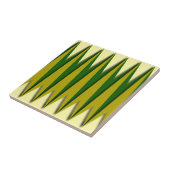 緑と黄色のジグザグ タイル (側面)