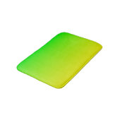緑と黄色のネオン勾配 バスマット (アングル)
