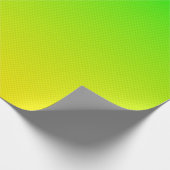 緑と黄色のネオン勾配 ラッピングペーパー (角)