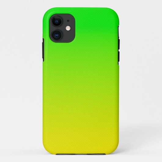 緑と黄色のネオン グラデーション Case-Mate iPhoneケース (裏面)