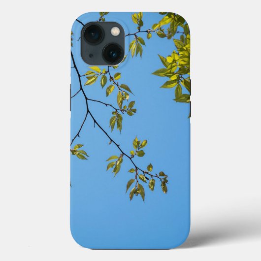 緑と黄色のハグ付きの美し葉い枝 Case-Mate iPhoneケース (裏面)