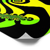 緑と黄色のマインドスピナー ポスター (角)