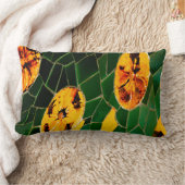 緑と黄色のモザイクスペインのラ ランバークッション (ブランケット)