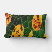 緑と黄色のモザイクスペインのラ ランバークッション (正面)