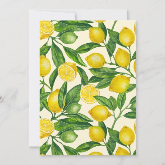 緑と黄色のレモンの枝 (正面)