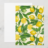 緑と黄色のレモンの枝 (正面/裏面)