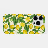 緑と黄色のレモンの枝 iPhoneケース (裏面横)