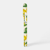 緑と黄色のレモンの枝 iPhoneケース (左側面)