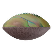 緑と黄色の優勢なレリーフ、 浮き彫り アメリカンフットボール (回転90)