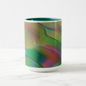 緑と黄色の優勢なレリーフ、 浮き彫り マグカップ (中央)