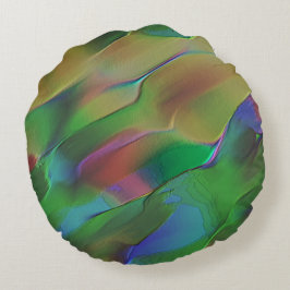緑と黄色の優勢なレリーフ、 浮き彫り ラウンドクッション