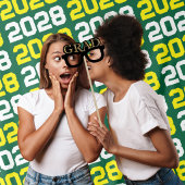 緑と黄色の卒業背景 タペストリー