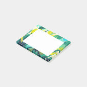 緑と黄色の多肉植物 ポストイット (アングル)