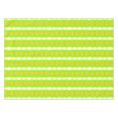緑と黄色の姿8リボンパターンアート テーブルクロス (正面(横))